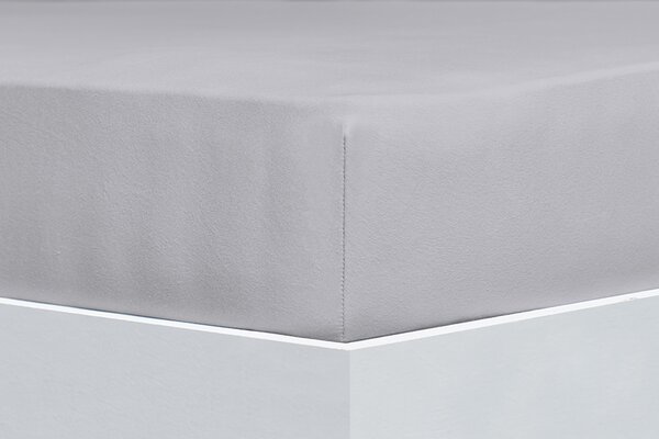 Florella Prostěradlo Organic Cotton Jersey Platin Zvolte jeden rozměr prostěradla: 140-160x200 cm