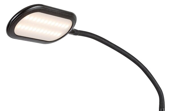 Rabalux 74009 Adelmo LED Stmívatelná stojací lampa | Variabilní | Stmívatelné | 10W | Bílá | Černá - r-74009