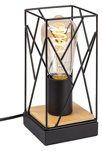 RABALUX Stolní lampa v industriálním stylu BOIRE, 1xE27, 40W, černá 0074006