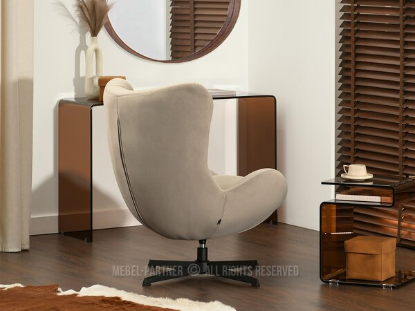 Relaxační křeslo Sikula (béžová + černá)
