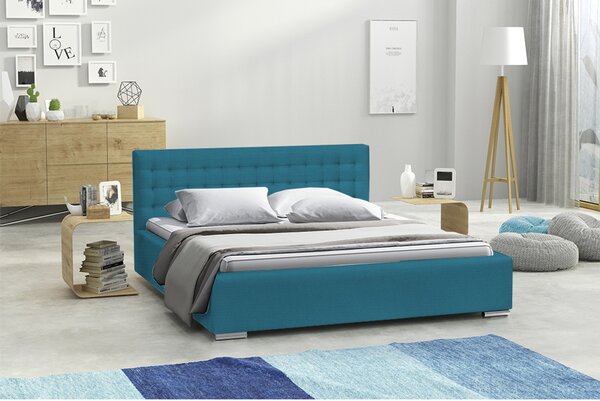 Postel IAN 19 STANDARD 180x200 cm - stříbrné nohy Zelená