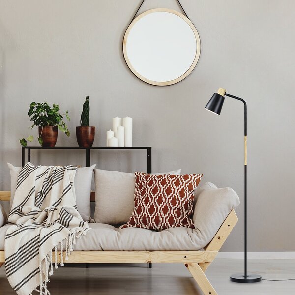 Rabalux 74003 Azim Stojací lampa | E27 | Černá - r-74003