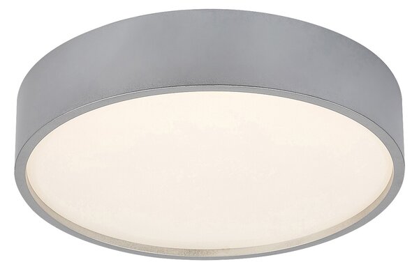 RABALUX Venkovní stropní LED osvětlení LARCIA, 18W, denní bílá, 28cm, kulaté, stříbrné 0075010