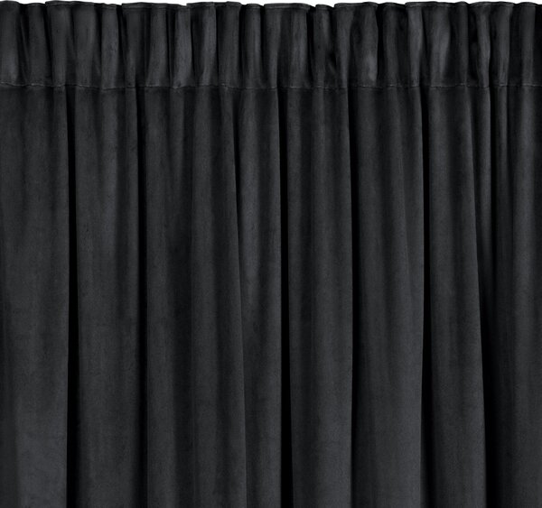 ZATEMŇOVACÍ ZÁVĚS NA PÁSCE CARLI 140X250 CM ČERNÁ