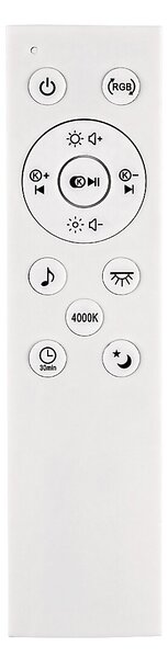 Rabalux 71030 Nikolaus LED Stropní svítidlo s ovladačem | RGB | Variabilní | Stmívatelné | 24W | Bílá | Černá - r-71030