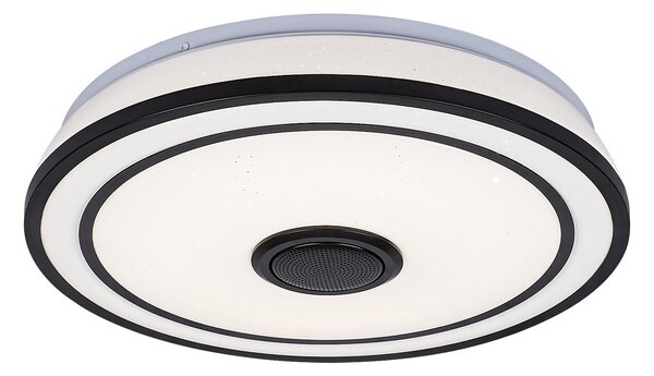 Rabalux 71030 Nikolaus LED Stropní svítidlo s ovladačem | RGB | Variabilní | Stmívatelné | 24W | Bílá | Černá - r-71030