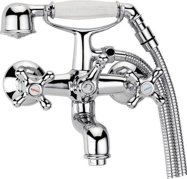 Aqualine Aqualine, VICTORIA nástěnná sprchová kohoutková baterie, chrom, VC11