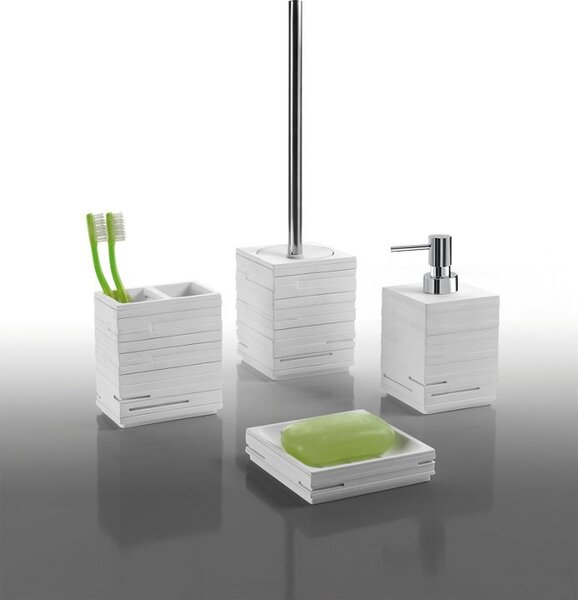 Gedy Gedy, QUADROTTO WC kartáč na postavení, bílý, QU3302