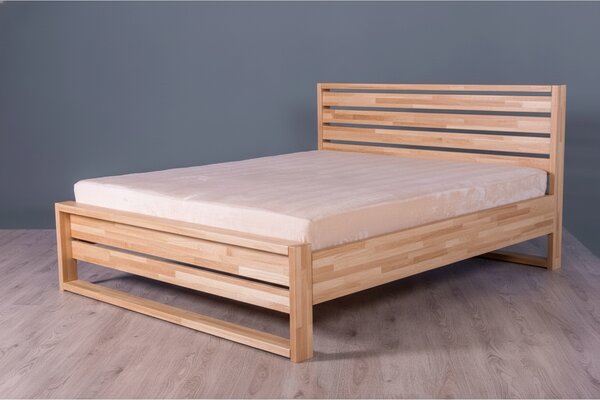 Solwo Design Postel EDGE 180x200 BUK CINK lak přírodní