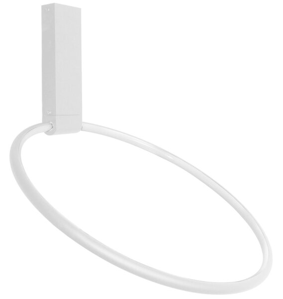 Bílé kovové stropní LED světlo Nova Luce Garve 40 cm
