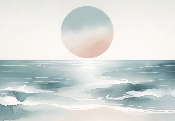 Fototapeta - Slunce nad oceálnem (245x170 cm)