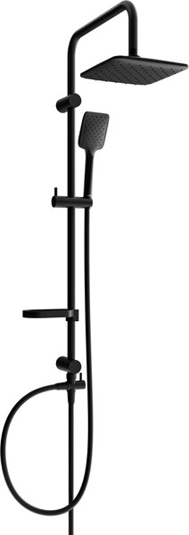 Mexen sprchový set X62 s horní hlavicí 20x20 cm, černá, 798626291-70