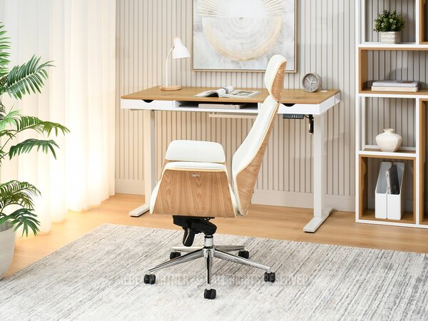 Kancelářské křeslo Lendirnard (krémová). Akce -15%