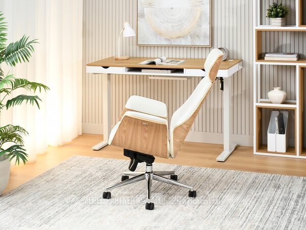 Kancelářské křeslo Lendirnard (krémová). Akce -15%