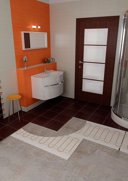 Sapho Sapho, WARM TILES elektrická podlahová topná rohož 0,8m2, 130W, WTM08