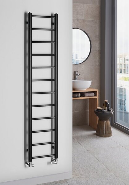 Sapho Sapho, DINA topné těleso 300x1380 mm, černý mat, IR373B