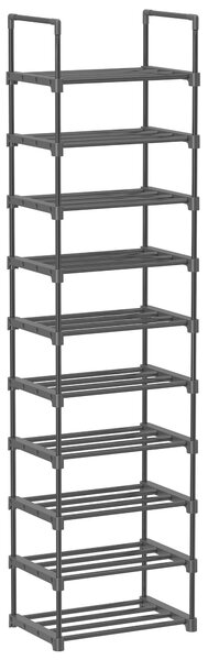 REGÁL NA BOTY, černá, 45/174/30 cm Boxxx - Regály na boty