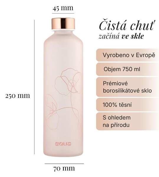 Skleněná lahev EQUA Bloom 750 ml