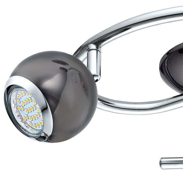 Bodové LED svítidlo BIMEDA 2 černý nikl/chrom