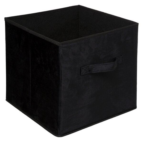 Úložný box Soft, 31x31x31 cm, černá