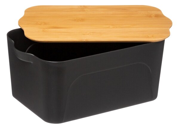 Úložný box Black, 21,5x14x32,5 cm, černá