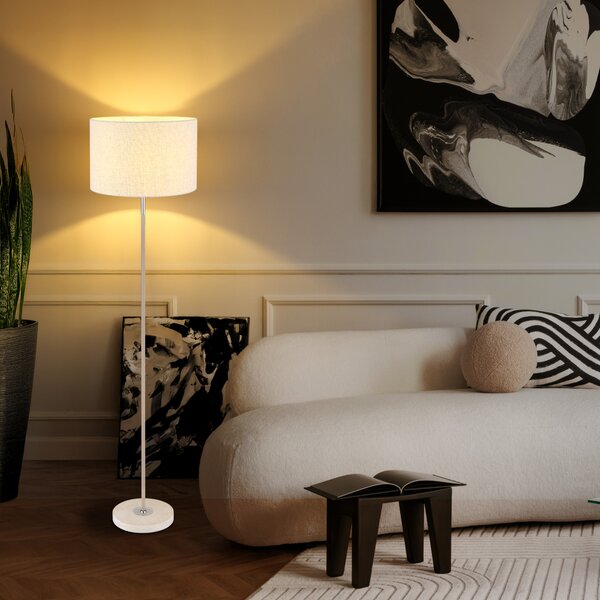 Stojací lampa DELEON písková