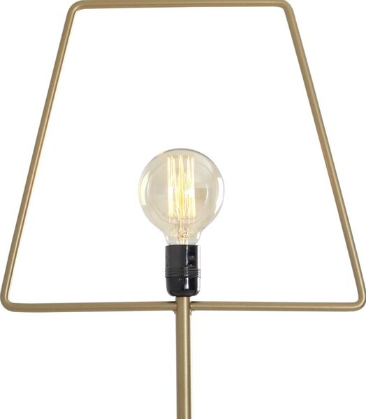 Nordic Design Zlatá kovová stojací lampa Jolita 177 cm