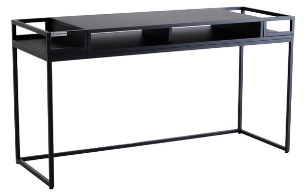 Nordic Design Černý kovový toaletní stolek Glamour 140 x 50 cm
