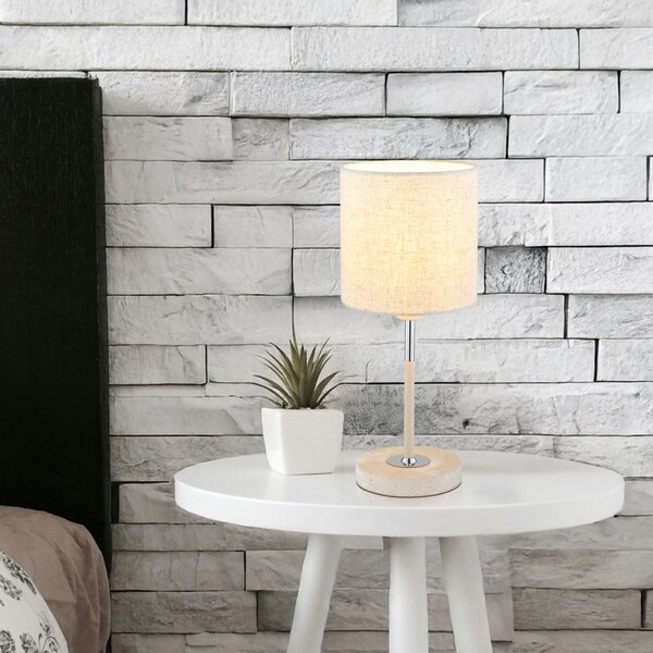 Stolní lampa DELEON písková