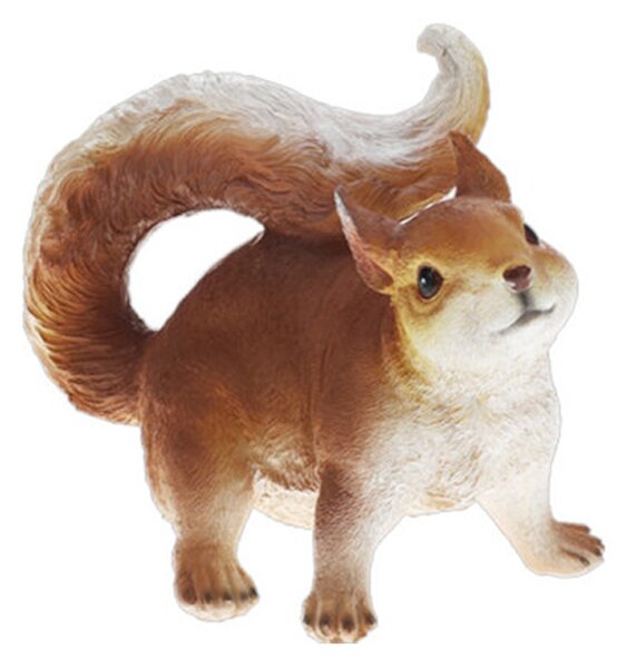Zahradní figurka z polistone Squirrels, sada 3ks, 12 cm, hnědá