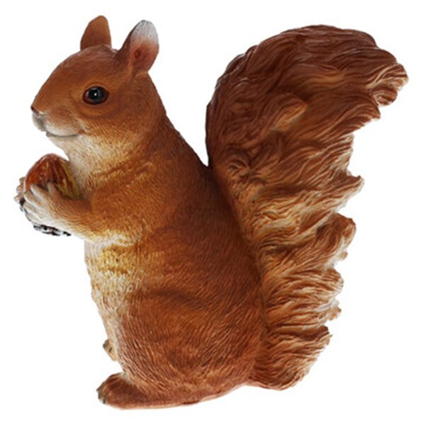 Zahradní figurka z polistone Squirrels, sada 3ks, 12 cm, hnědá