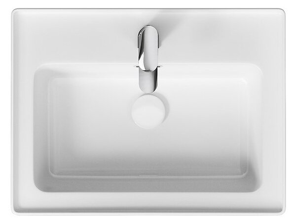 Cersanit Crea, závěsná skříňka s umyvadlem 60cm, set B109, šedá, S801-283