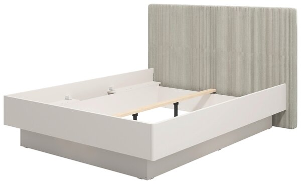 POSTEL, 160/200 cm, světle šedá, kašmírová Xora - Manželské postele