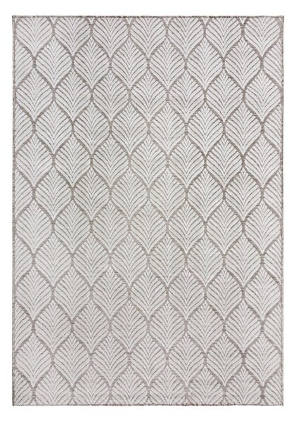 Vnitřní a venkovní koberec slonovinový 80x150 cm Elm Leaf – Flair Rugs