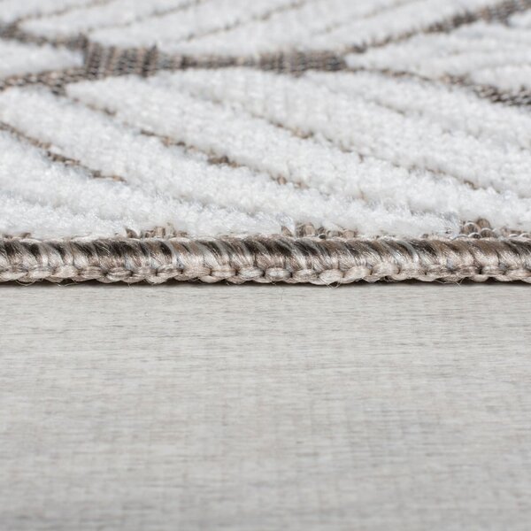Vnitřní a venkovní koberec slonovinový 80x150 cm Elm Leaf – Flair Rugs