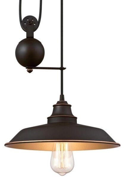 Westinghouse 6363240 - Lustr na lanku IRON HILL 1xE27/60W/230V
