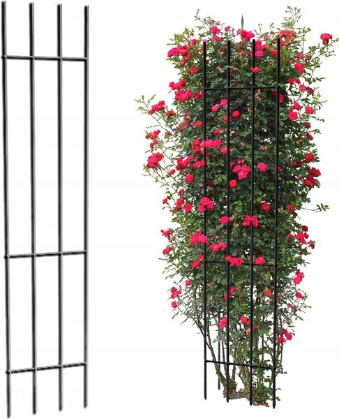Kovová zahradní pergola, podpěra pro květiny, mříž sada 3ks