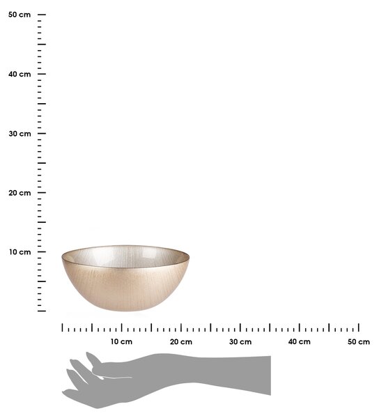 Skleněná mísa Champagne (fi) 21 cm