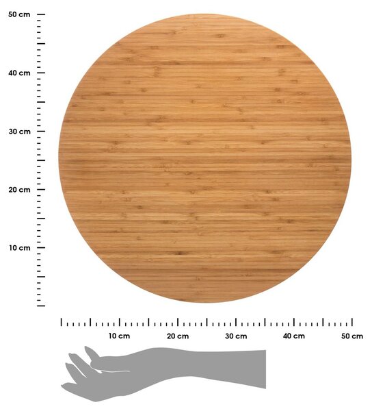 Dřevěný otočný servírovací tác Bam, (fi) 50 cm BS