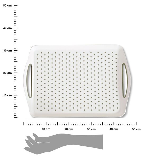 Plastový servírovací tác Safe, 45x32 cm