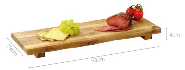 Dřevěný servírovací tác Les, 53x19 cm