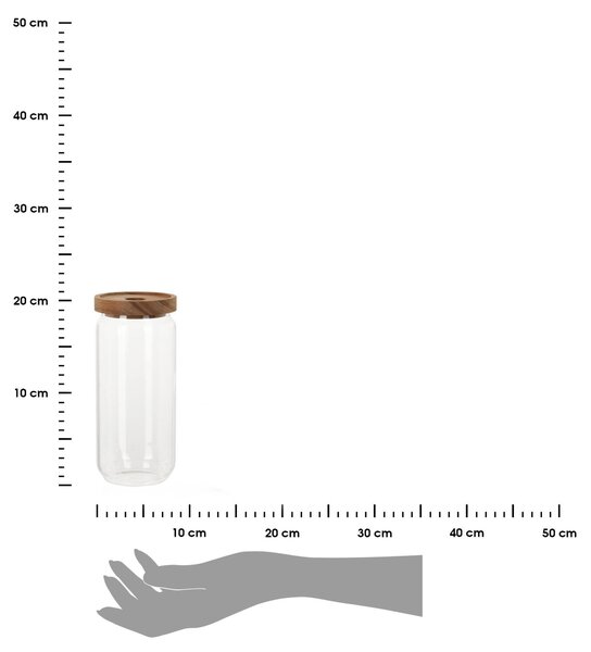 Skleněná nádoba na potraviny Emi 1000 ml
