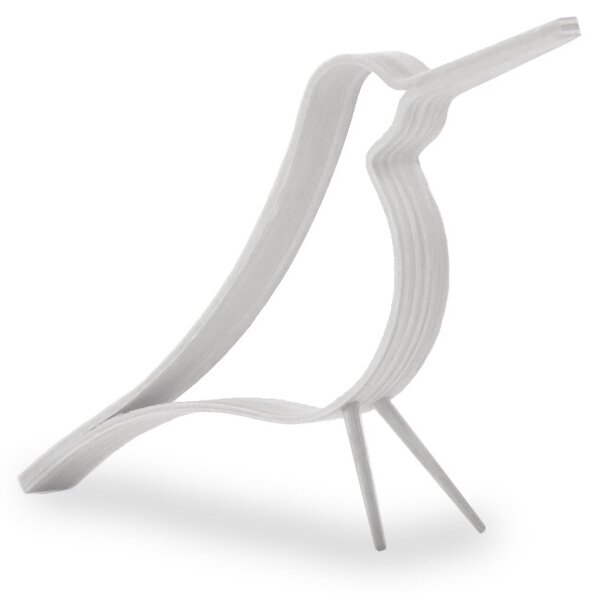 Ptáček Woody Bird White Small COOEE Design