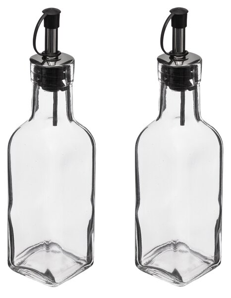 Skleněná láhev na olej/ocet Twin 160 ml sada 2ks