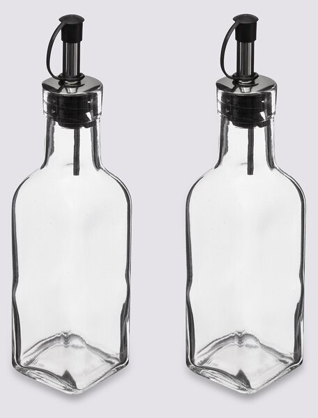 Skleněná láhev na olej/ocet Twin 160 ml sada 2ks