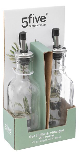 Skleněná láhev na olej/ocet Twin 160 ml sada 2ks