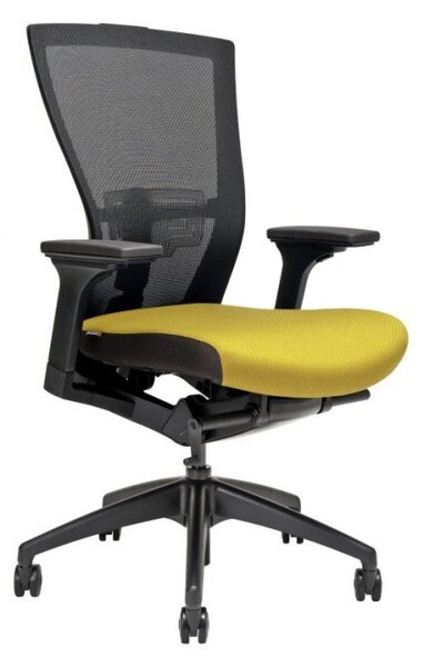Kancelářská židle MERENS BP, žlutá