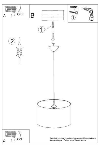 Sollux Lighting Závěsné svítidlo FAIRY 40