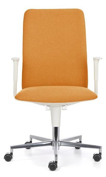 Kancelářská židle FLAP/ W s područkami, žlutá