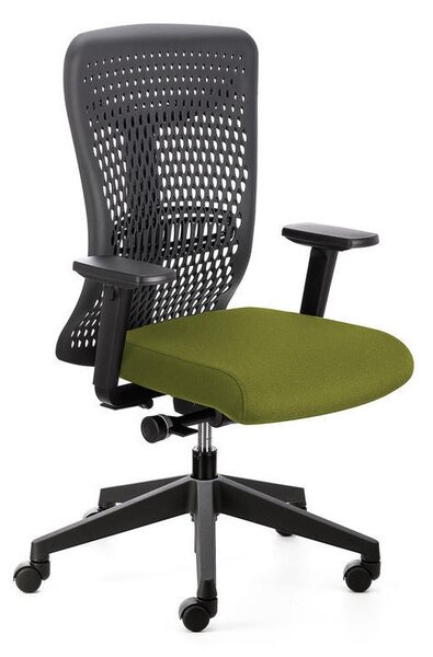 Kancelářská židle ATHENA / B s područkami, zelená